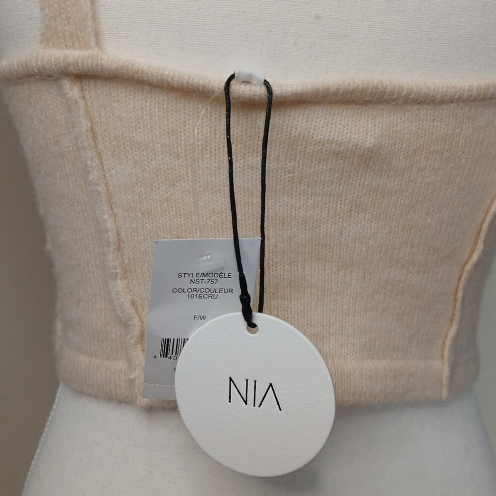 NWT Nia The Brand Ecru Corset Top Size Small - Picture 4 of 9